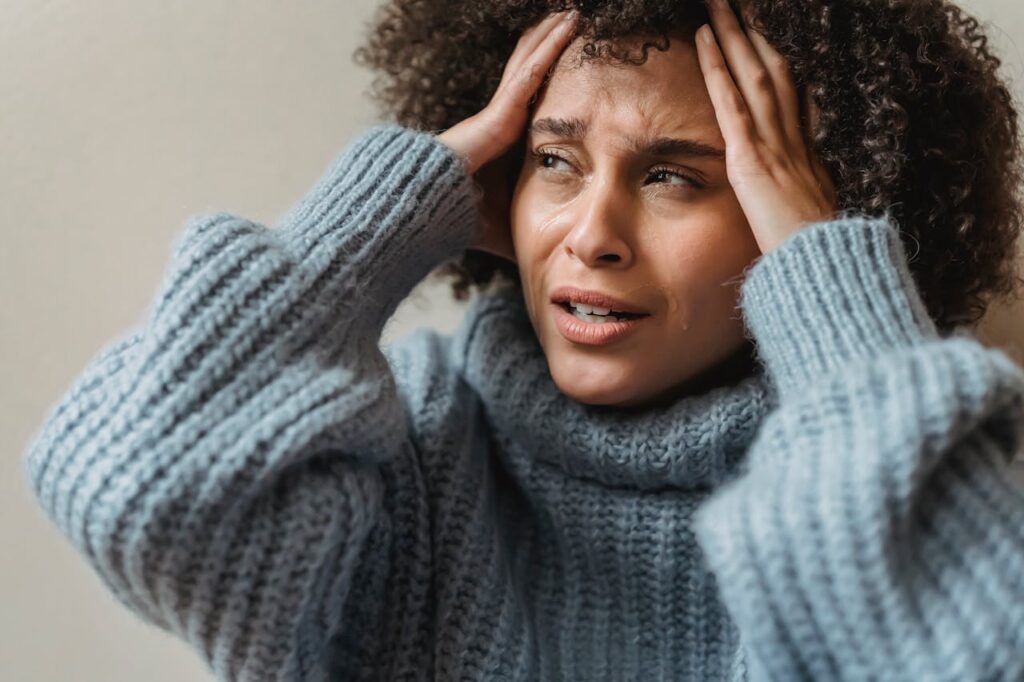 person distressed after reactive abuse narcissist provocation cycle